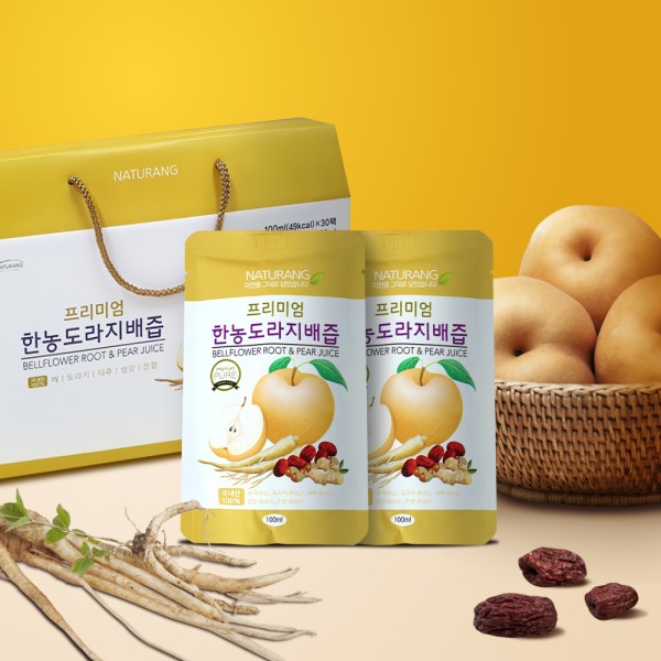 맛있는 배와 3년근 도라지로 만든 도라지 배즙 30팩