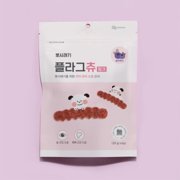 강아지 치석제거 간식 플라그츄 - 눈