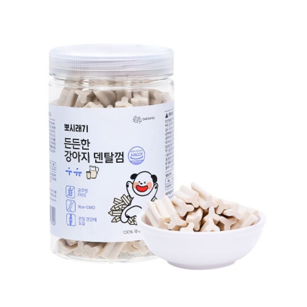 든든한 강아지 덴탈껌 우유 300g