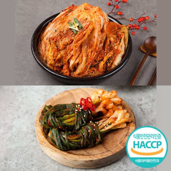 포기김치 3kg + 파김치 1.5kg