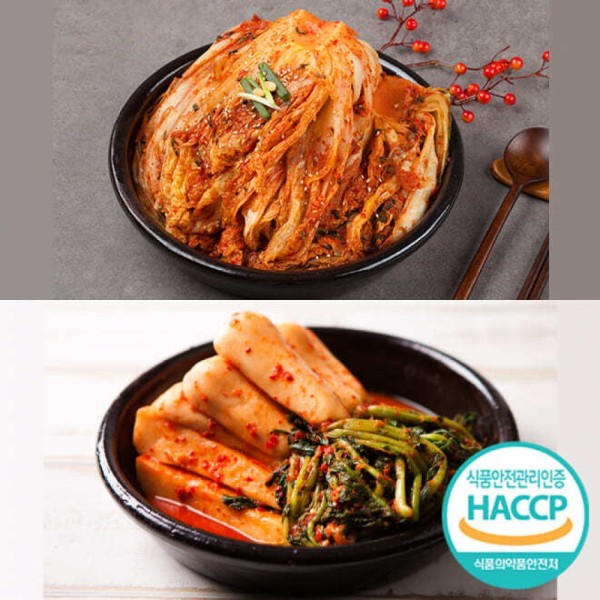 포기김치 3kg + 총각김치 1.7kg