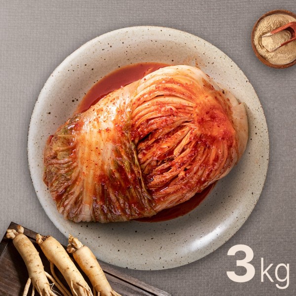 6년근 금산인삼을 갈아 넣은 면역인삼김치 3kg