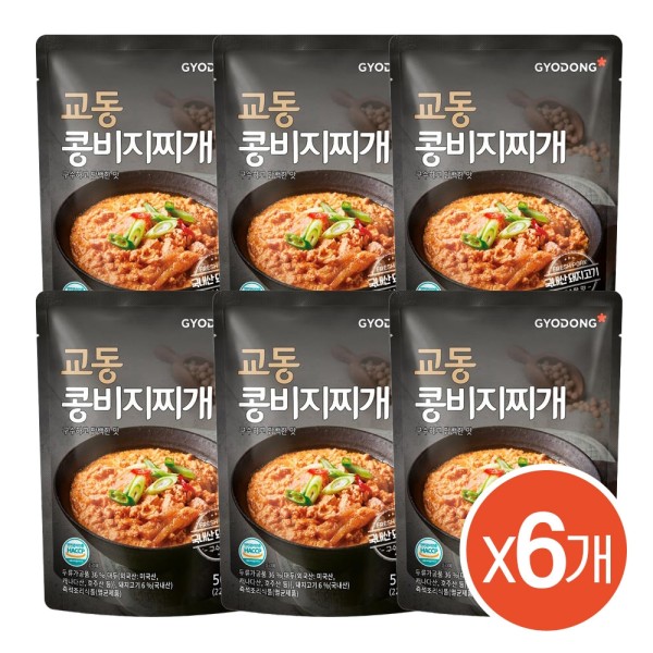 구수하고 담백한 콩비지찌개 500g(실온) X6팩